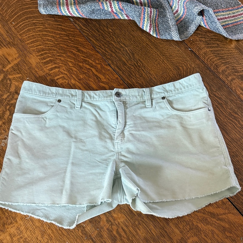 Carve Designs Mint Green Denim Cutoff Shorts